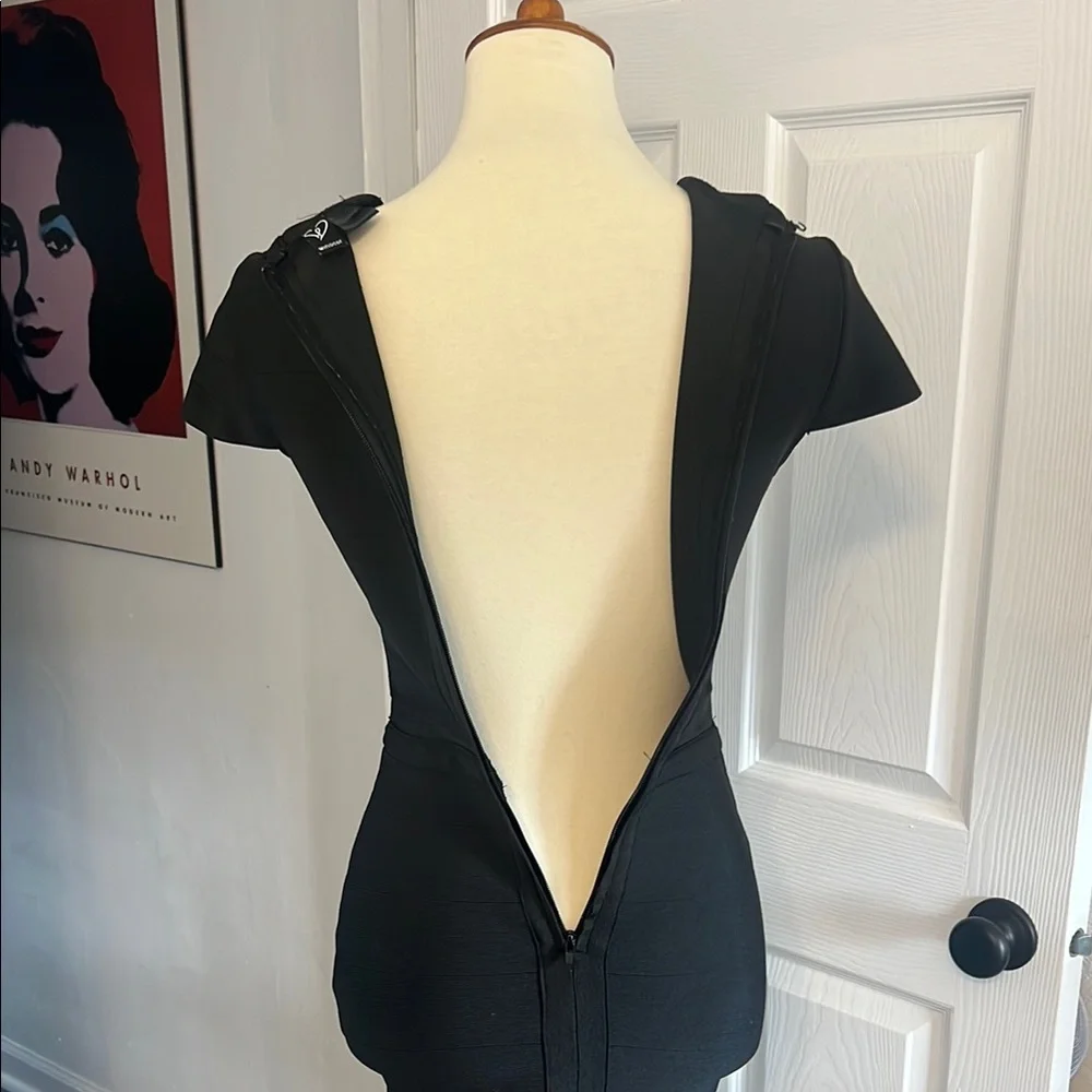 Black Cut-Out Bandage Dress - Picture 5 of 8